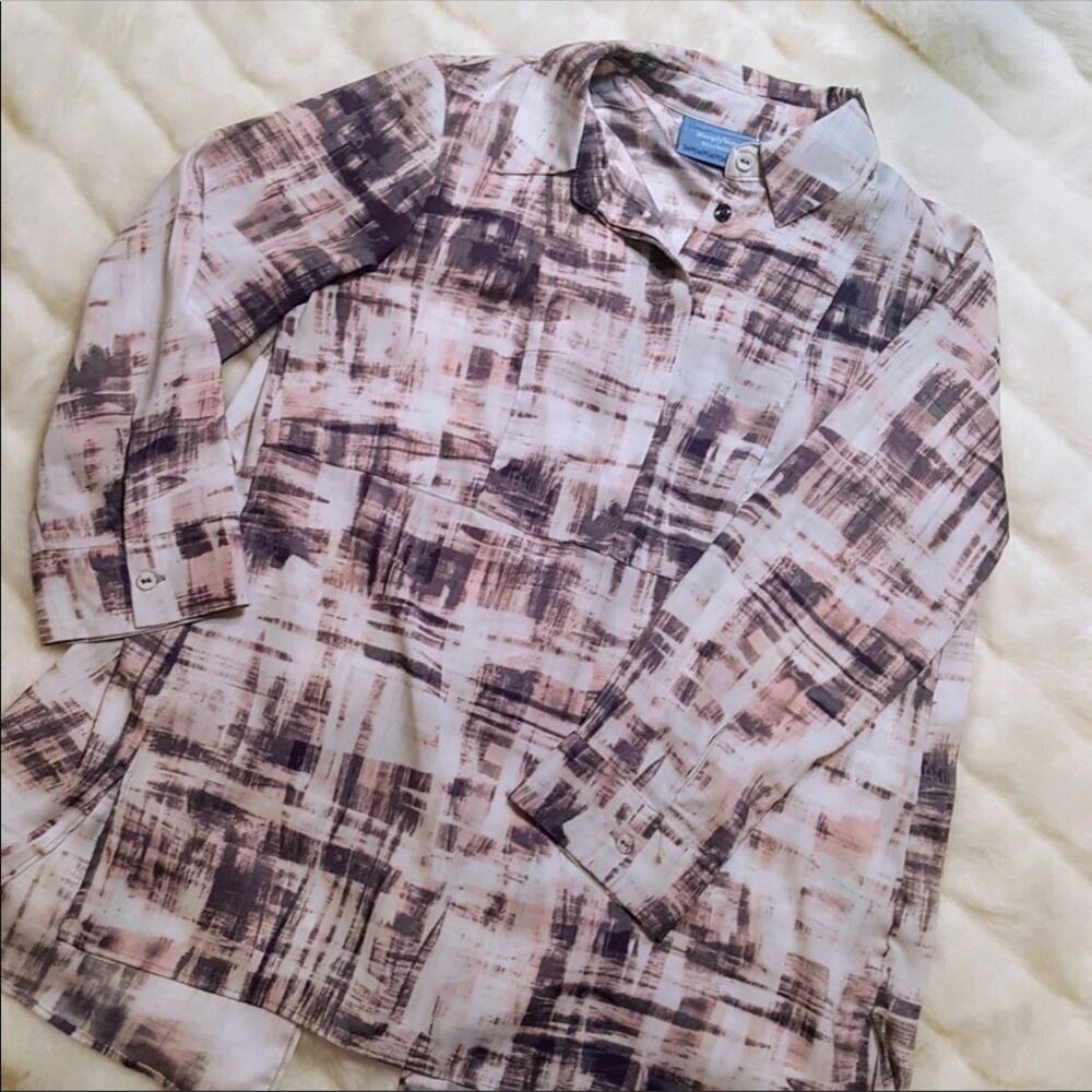 Vera Wang Split Back Blouse - image 3